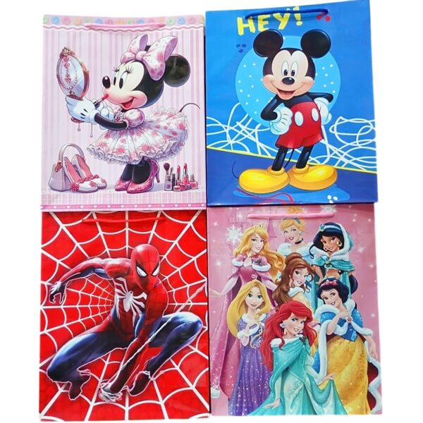 Bolsas Personajes 23x18 Mickey x12 unid