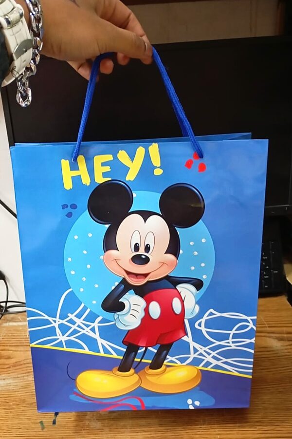 Bolsas Personajes 23x18 Mickey x12 unid - Image 3