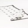 Papel Coreano Blanco Lunares Negro x20 pliegos