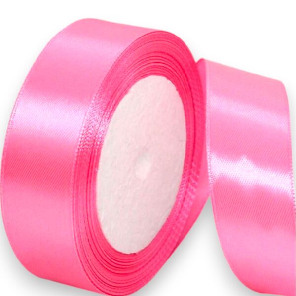 Cintas Raso #5 Coral Neon x25 metros
