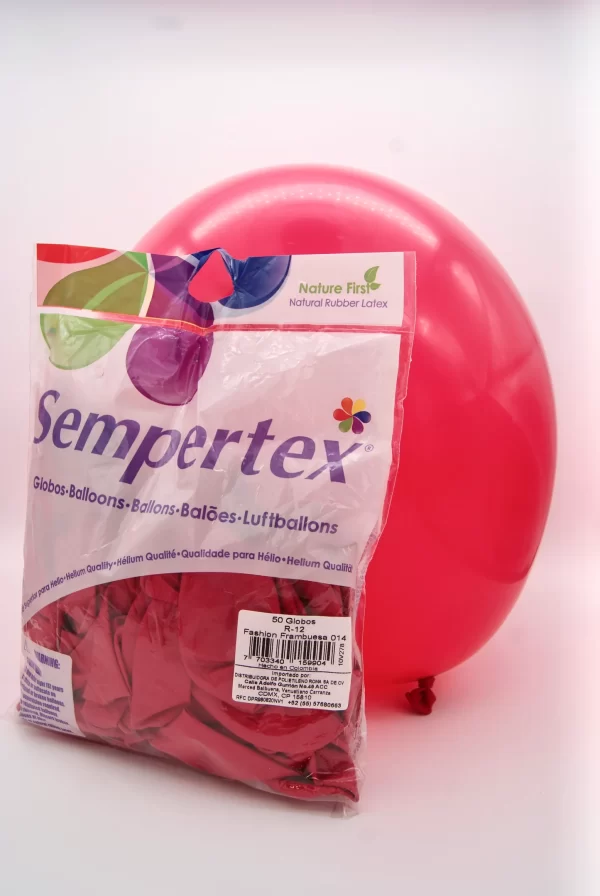 Globos Sempertex R5 Frambuesa x50 unid. - Image 3