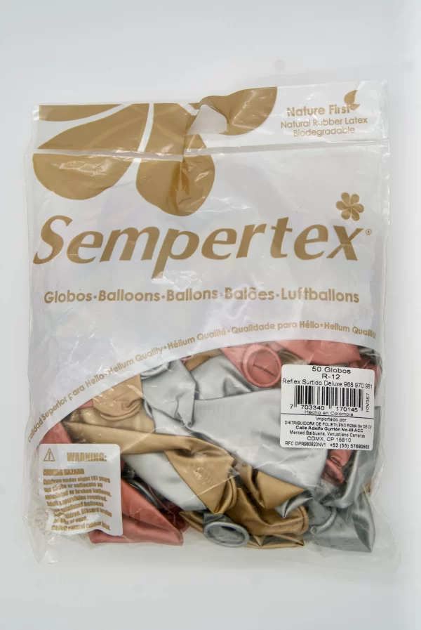 Globos Sempertex R12 Reflex Surtido x10 unid. - Image 2
