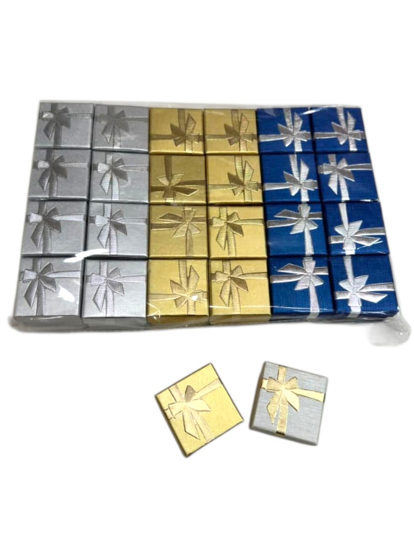 Estuche Anillo 5×5 Lazos x12unid