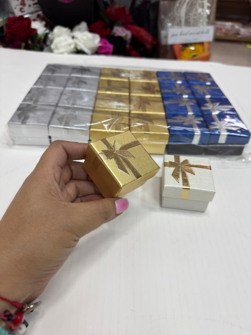 Estuche Anillo 5×5 Lazos x12unid - Image 2