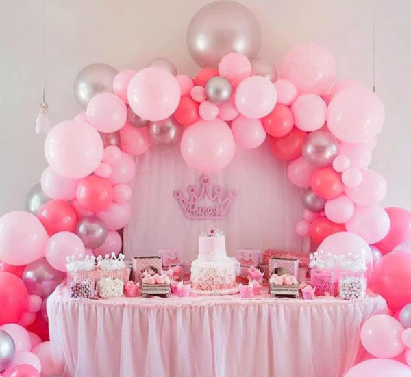 Globos Latex Sonrisa R11 Rosa Mate x50 unid - Image 3