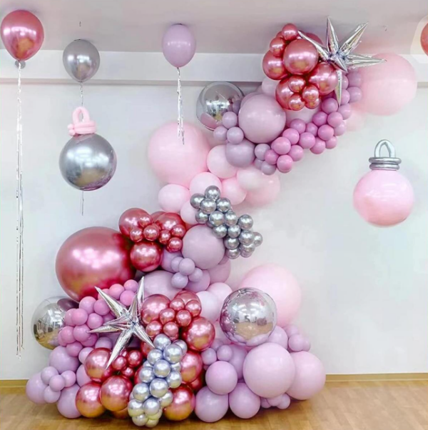 Globos Latex Sonrisa R11 Rosa Mate x50 unid - Image 9