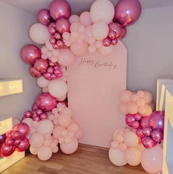 Globos Latex Sonrisa R11 Rosa Mate x50 unid - Image 7