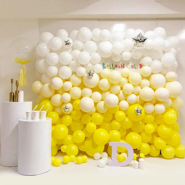Globos Latex Sonrisa R11 Amarillo Mate x50 unid - Image 5