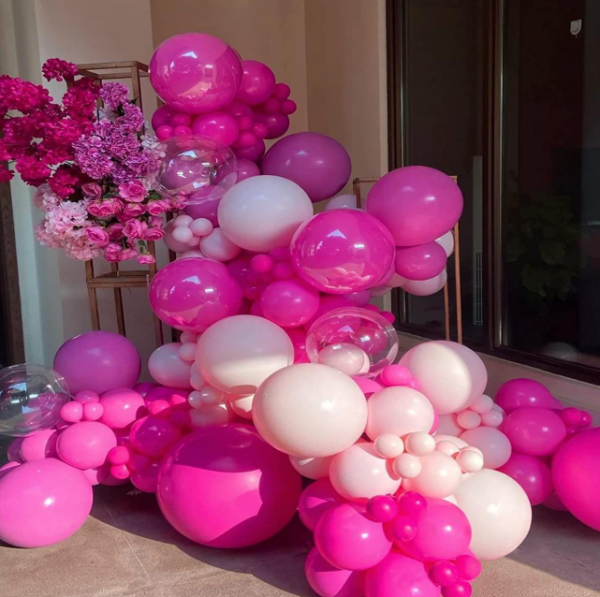 Globos Latex Sonrisa R11 Fucsia Mate x50 unid - Image 3