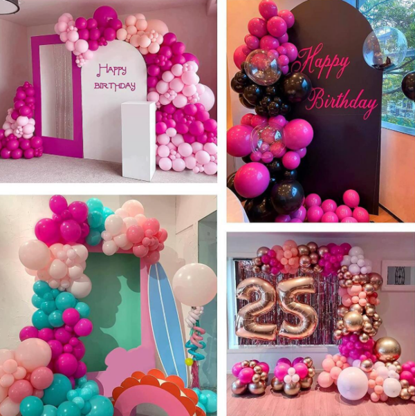 Globos Latex Sonrisa R11 Fucsia Mate x50 unid - Image 6