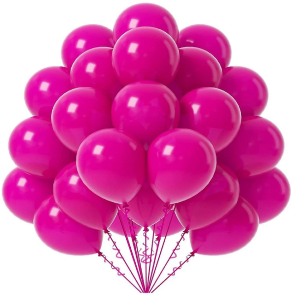 Globos Latex Sonrisa R11 Fucsia Mate x50 unid