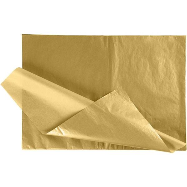 Papel de seda Dorado x10 pliegos