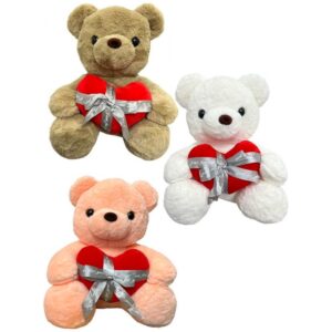 Peluche Oso Corazón Cinta 50cm PS503**