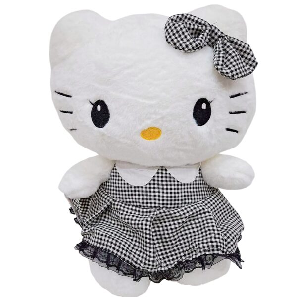 Peluche Kitty Cuadros Negro 40cm HM-8056