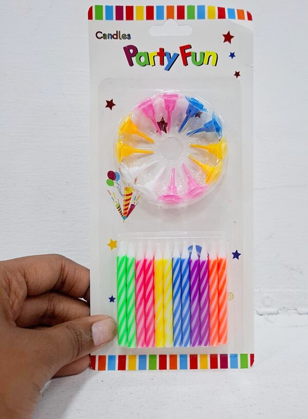 Velas 20 pzas Mini Colores #7253 x6 Paq. - Image 3