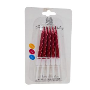 Velas 10pzas Metal Variados x6 Paq.