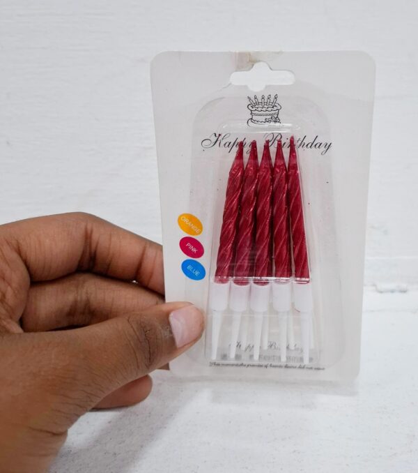 Velas 10pzas Metal Variados x6 Paq. - Image 2
