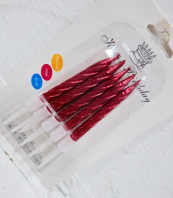 Velas 10pzas Metal Variados x6 Paq. - Image 3
