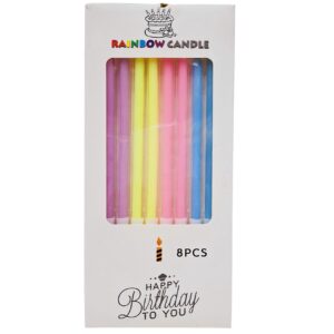 Velas 12pzas Palitos Neon x6 Paq.