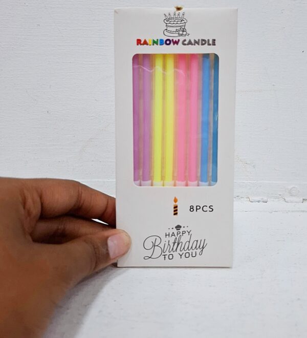 Velas 12pzas Palitos Neon x6 Paq. - Image 2