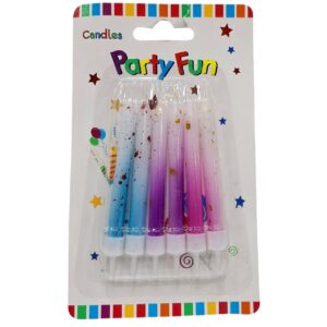 Velas 6pzas Degrade Estrellas x6 Paq.