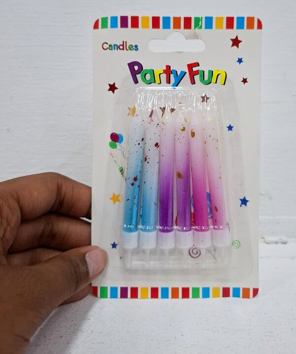 Velas 6pzas Degrade Estrellas x6 Paq. - Image 3