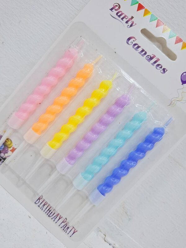 Velas 6pzas Tornillo Pastel#72521 x6 Paq. - Image 2
