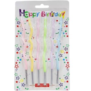 Velas 6pzas Neon Zigzag #72569 x6 Paq.