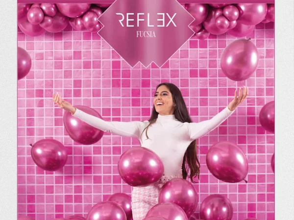 Globos Sempertex R12 Reflex Fucsia x10 unid. - Image 2