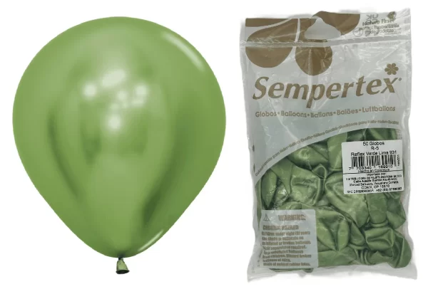 Globos Sempertex R5 Reflex Verde x50 unid. - Image 5