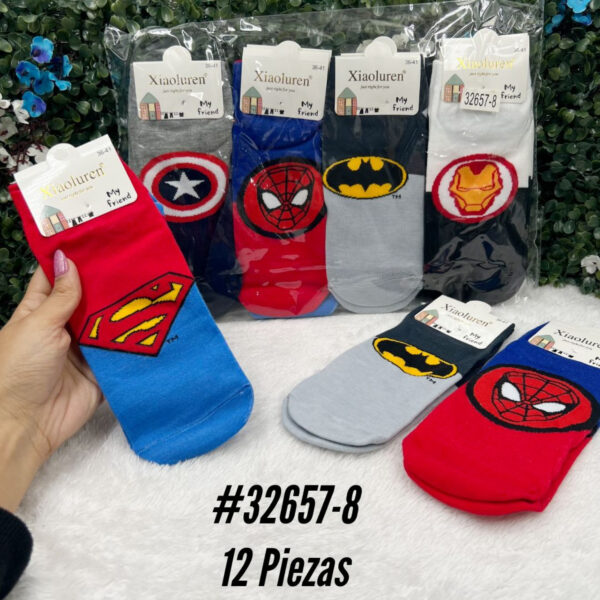 MEDIAS HEROES TOBILLERA x12 PARES