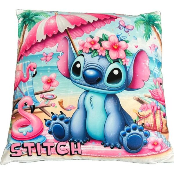 Cojin 44x42 cm Stitch Playero