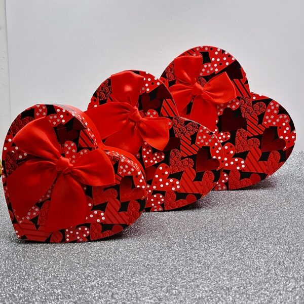 Cajas Duras Corazón Rojo Pack 3 unid. - Image 2