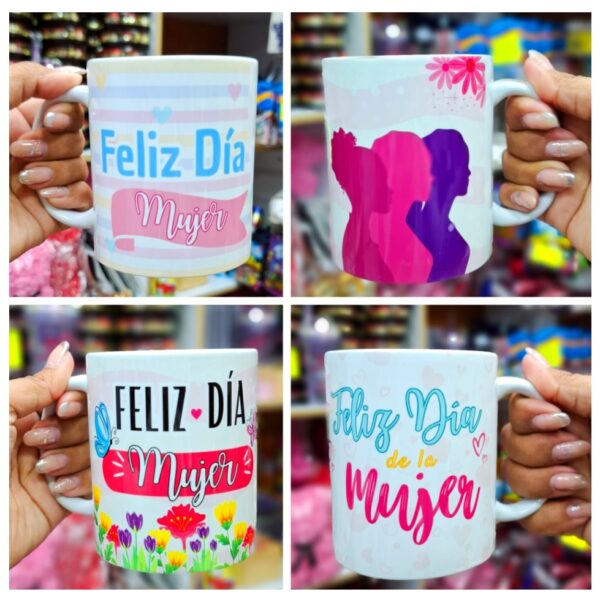 Tazas Feliz Día de la Mujer x12 unid - Image 7