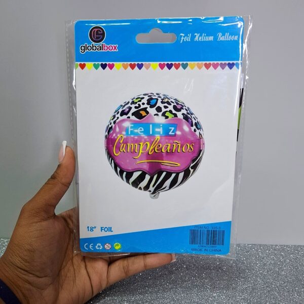 18'' Globos Foil Cumple x12 unid. - Image 5