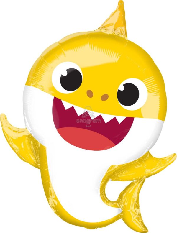 Globos Foil Jumbo Baby Shark Amarillo