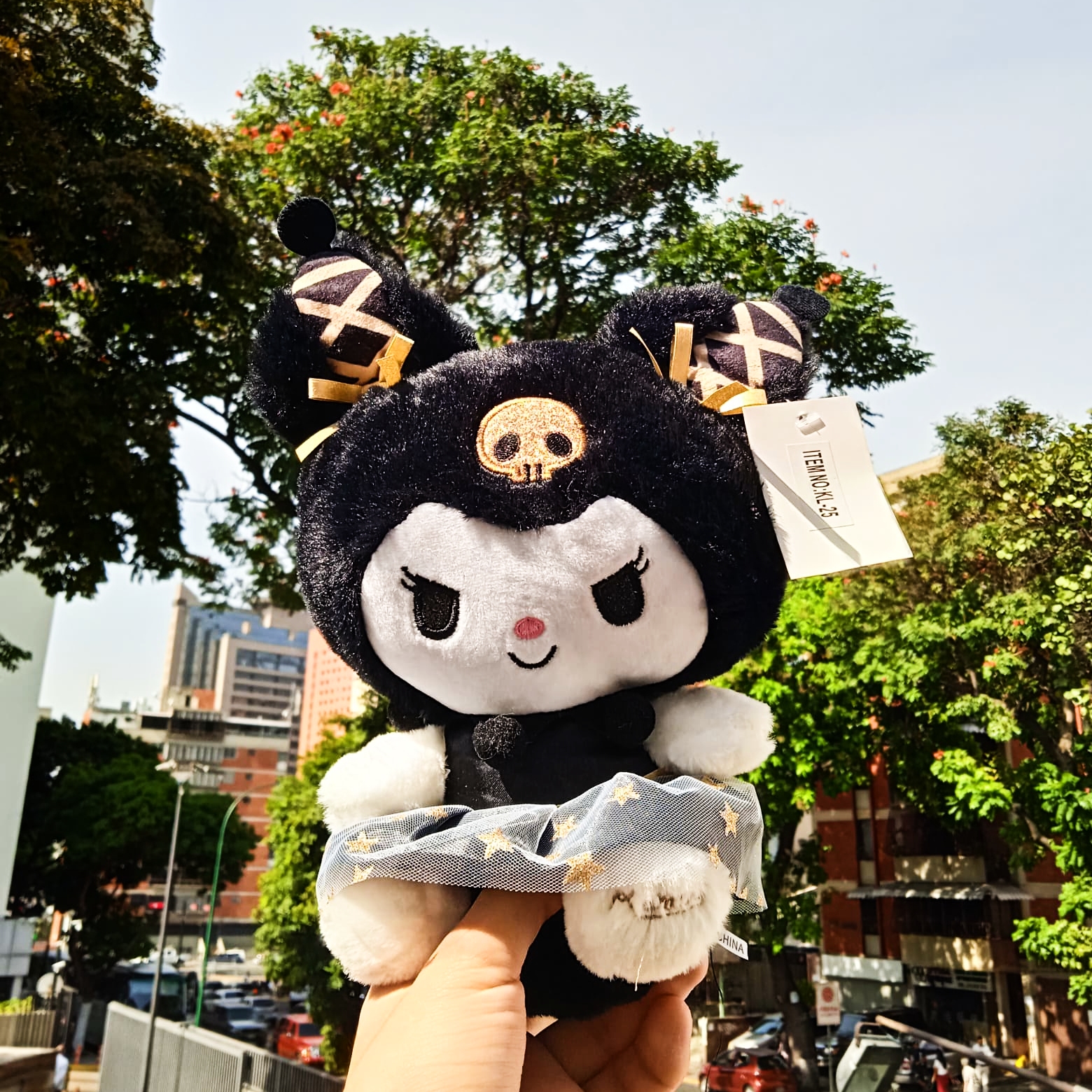 Peluche Kuromi Vestido Negro 25cm PS568* - Image 2