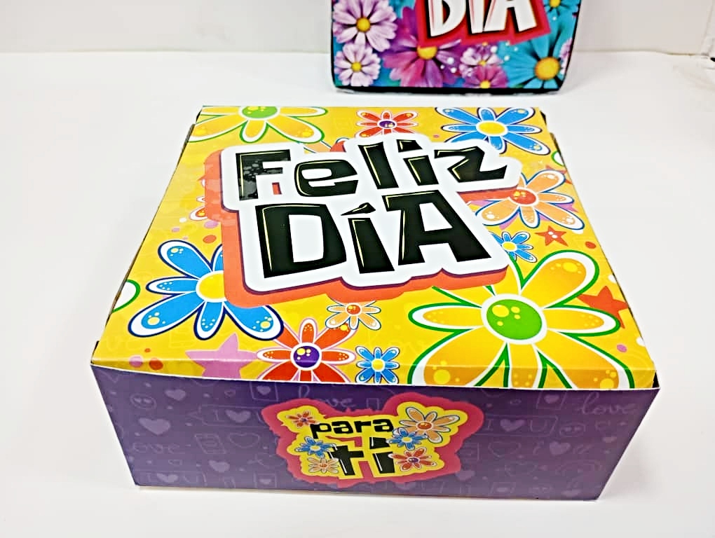 Cajas Sorpresa 17x17 Feliz Día Dama x8 unid - Image 10