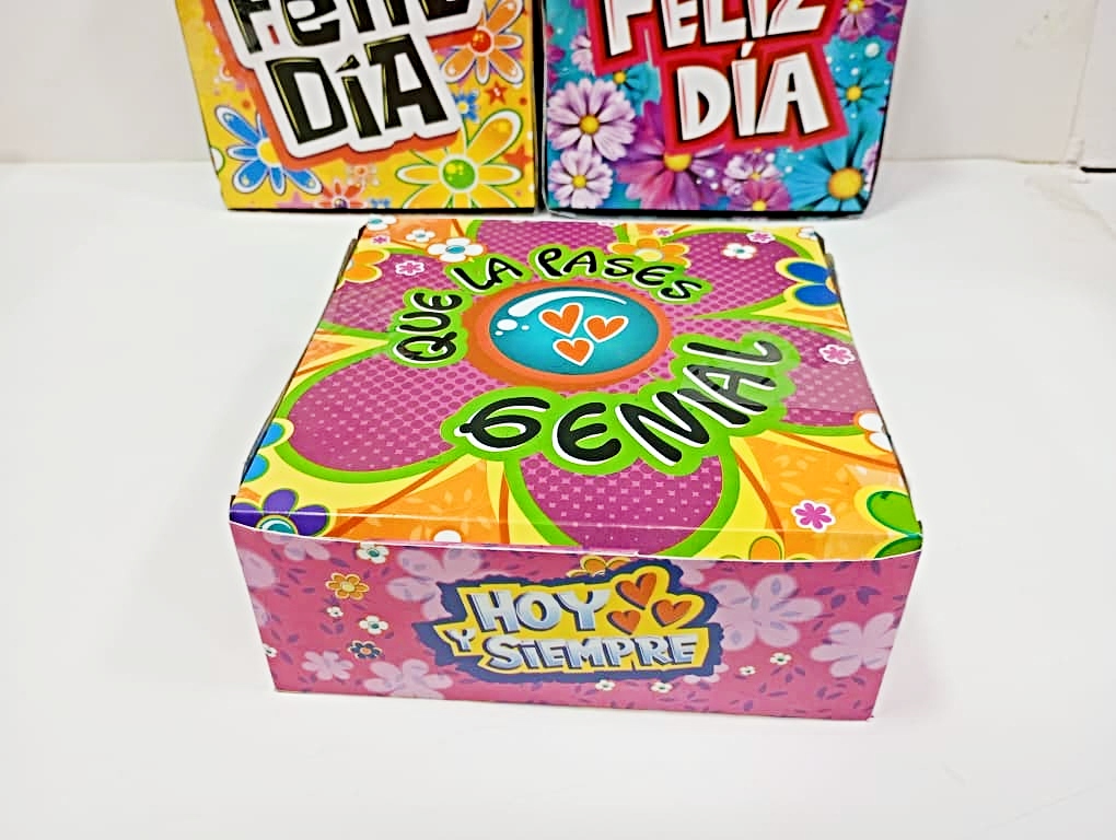 Cajas Sorpresa 17x17 Feliz Día Dama x8 unid - Image 9