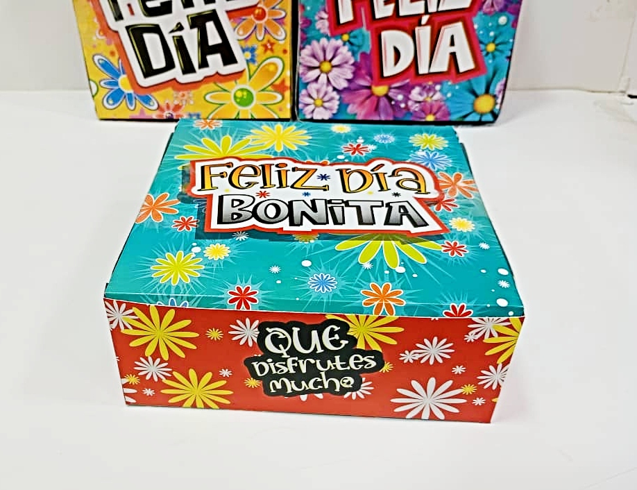 Cajas Sorpresa 17x17 Feliz Día Dama x8 unid - Image 8