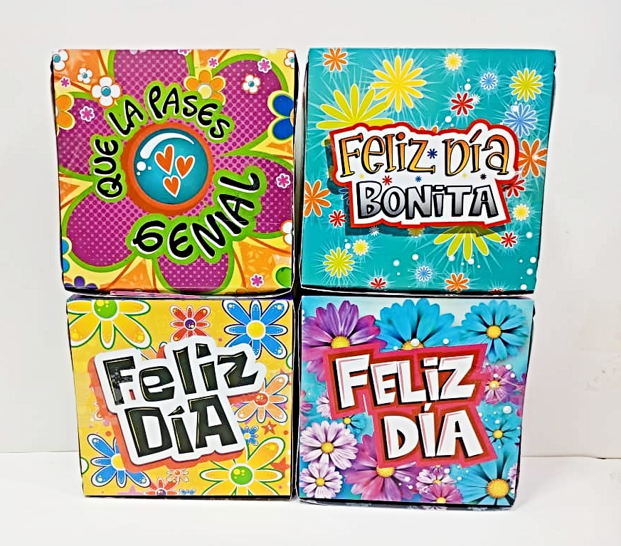Cajas Sorpresa 17x17 Feliz Día Dama x8 unid - Image 7