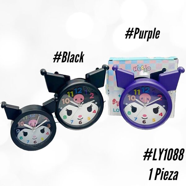 RELOJ DE MESA MEDIANO KUROMI x3 Unid.