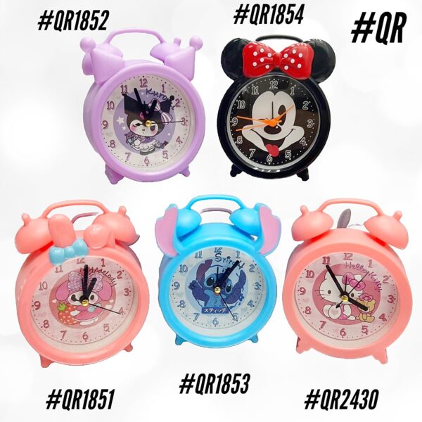 RELOJ DESPERTADOR DE MESA INFANTIL X6 UNID.