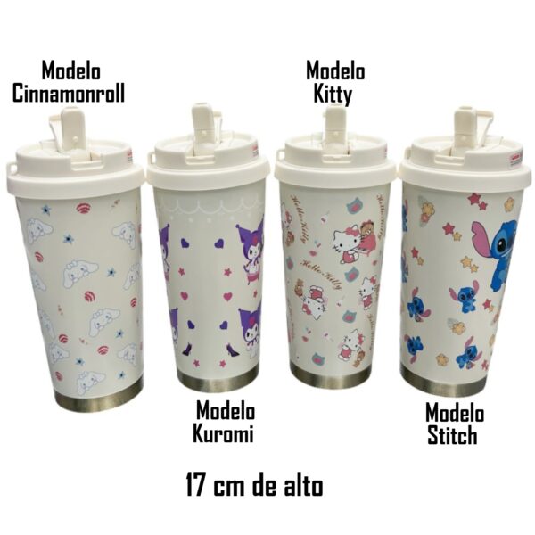 VASO/TERMO DE ACERO INOXIDABLE INFANTIL x4 UNID