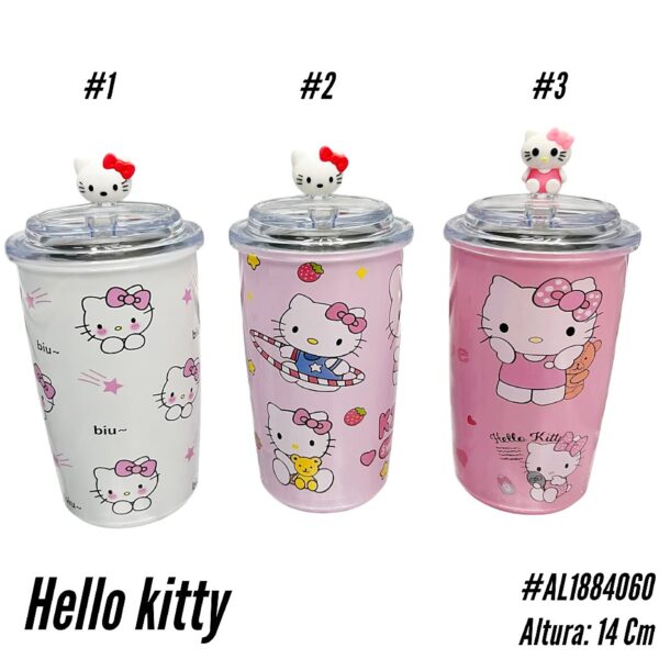 TERMO ACERO INOXIDABLE 14CM HELLO KITTY x4 UNID