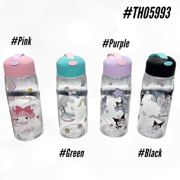 TERMO DE PLASTICO SANRIO 500ML x4 UNID.