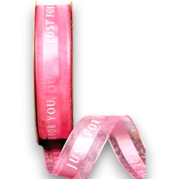 Cintas Estampadas #5 Just For You Fucsia x50 mtrs