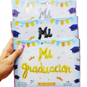 Globos Foil Mi Graduacion Curvas x4 unid