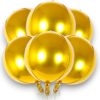 Globos Esferas Dorado 4D x6 Unid