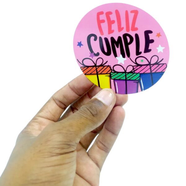 Habladores Redondos Feliz Cumpleaño x32 unid - Image 9